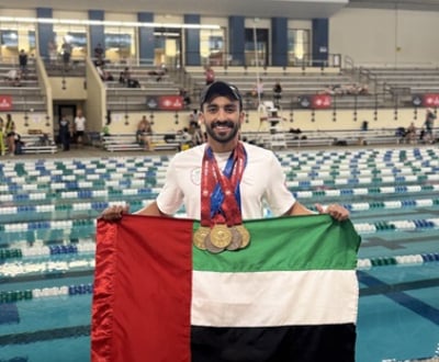 UAE Tour 2025 stage five finale at HBMSU campus